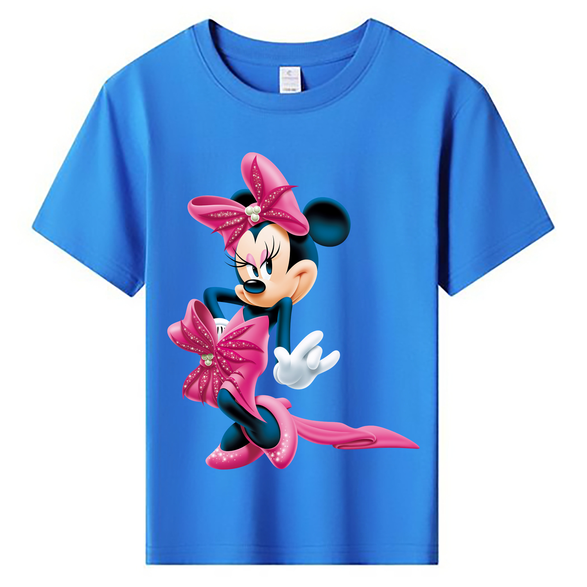 （画像用） ミッキーマウス Mickey Mouse 綿100％キッズTシャツ（フロントプリント）